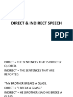 Direct & Indirect Speech