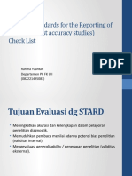 STARD (STAndards For The Reporting of Diagnostic