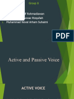 Group 8 - Active and Passive Voice