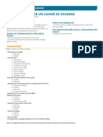 Rediger Et Verifier Un Cahier de Soudage