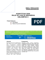 Modul 7 Konstitusi Dan Rule of Law Diindonesia