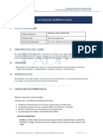 I. Datos Generales: Actualidad Internacional