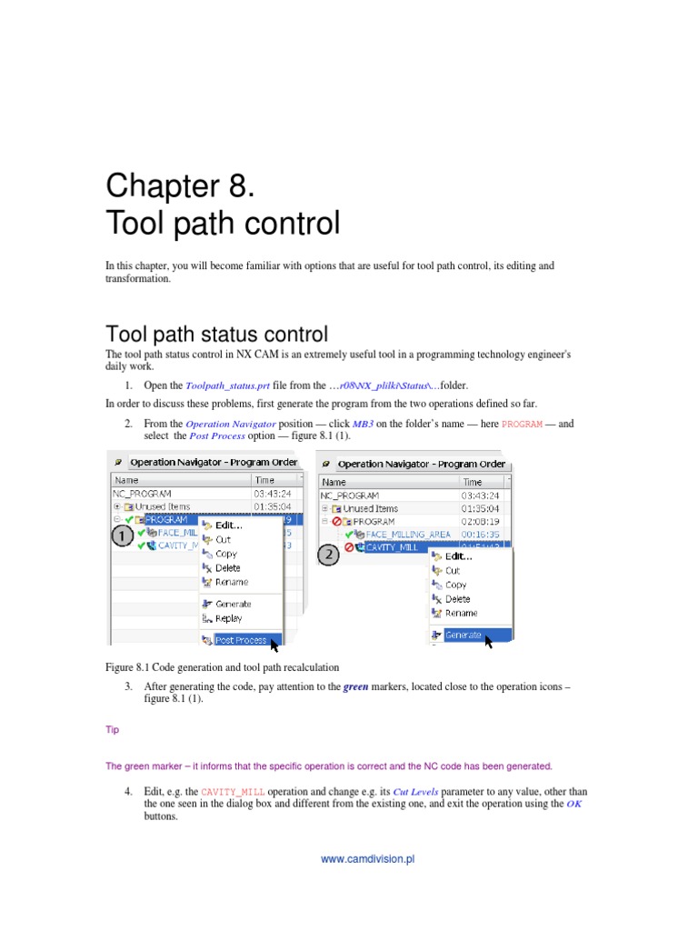 NX CAM Book 8 Eng | PDF | Machining | Cartesian Coordinate System