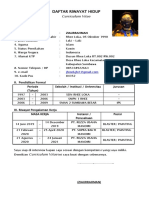 Daftar Riwayat Hidup: Curriculum Vitae