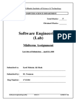 Software Engineering (Lab) : Midterm Assignment