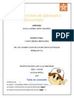 Gestion de Riesgos y Desastres