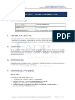 I. Datos Generales: Economía Y Comercio Internacional