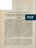Berciu, D., Repertoriu Arheologic de Statiuni Si Descoperiri Preistorice in Romania, Revista Arhivelor, 1941, P. 280-295