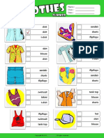 Summer Clothes Esl Vocabulary Multiple Choice Worksheet For Kids