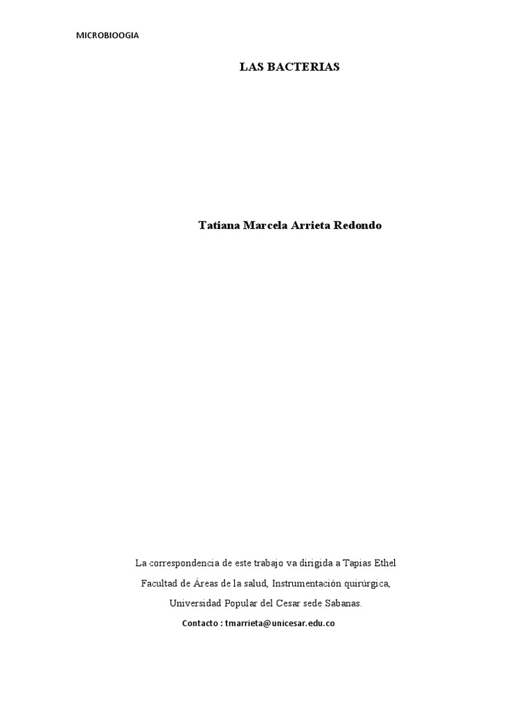 Estructura y tipos de bacterias | PDF | Las bacterias | Biología Celular)