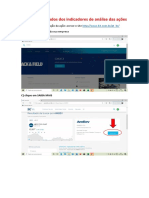 Roteiro para dados dos indicadores de análise das ações