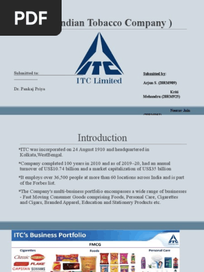 ITC Limited: Overview of Tobacco Division | PDF | Warehouse