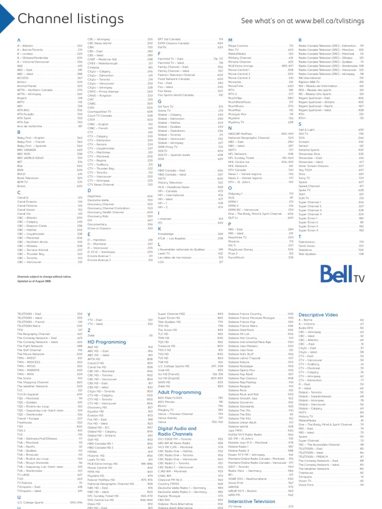 Bell Channels | PDF | Cooking, Food & Wine | Home & Garden