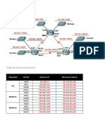 Diagrama de topología y direccionamiento IP