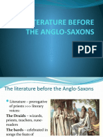 Explore The Literature Before The Anglo-Saxons
