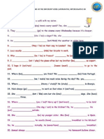 Write The Correct Forms of The Different Verbs (Affirmative, Interrogative or Negative)