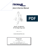 Operation & Service Manual: Model: 02-1040-0111 10 Ton Single Stage Jack