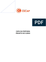 Capa Da Portaria e Projeto Cecap