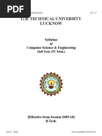 Download Computer Science Syllabus For 4th semester by Ankur Goel SN50211496 doc pdf