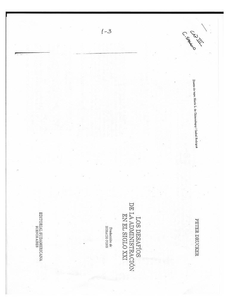  los desaf os de la administraci n del siglo xxi peter drucker pdf