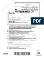 Core Mathematics C4: Pearson Edexcel GCE