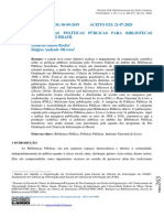 ANÁLISE DAS POLÍTICAS PÚBLICAS PARA BPs No BR