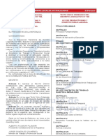 T. U. O. Del Decreto Legislativo #728, Ley de Productividad y Competitividad Laboral (Decreto Supremo #003-97-TR)