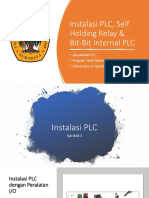 3 - Instalasi PLC, Self Holding Relay Bit-Bit Internal PLC