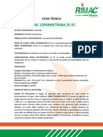 RIMAC CIPERMETRINA 25 EC - Insecticida - ES