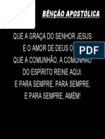 Bênção Apostólica em