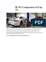 PORSCHE 991 Comparison of Cup Car Vs GT3
