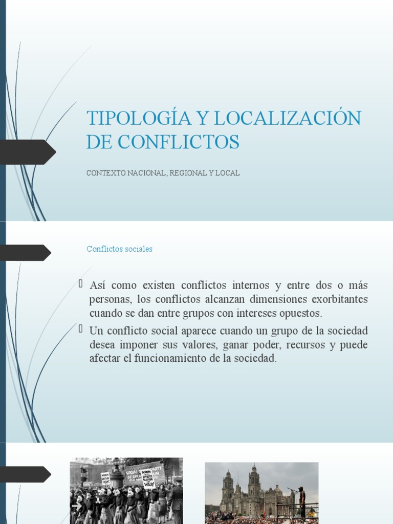 Tipos y Causas de Conflictos Sociales | PDF | Conflicto social ...