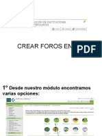 CREAR FOROS