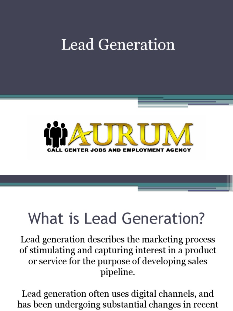 Lead Generation PDF