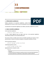 CAP 2 - Operaciones Algebraicas - Teoria y Problemas Upea