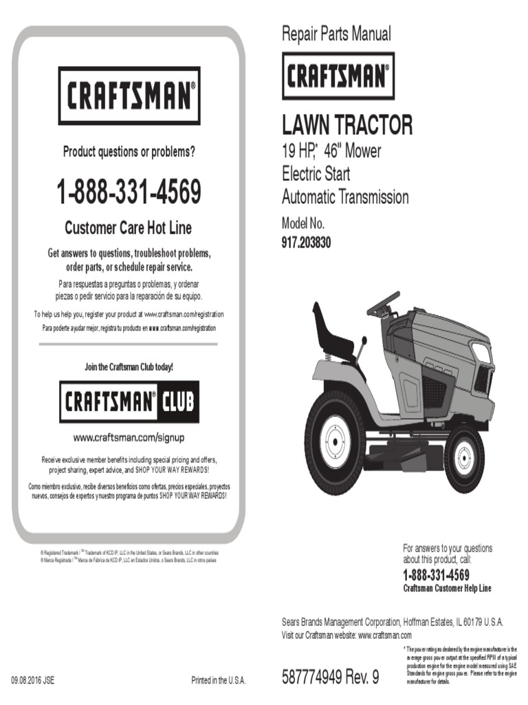 Lawn Mower Repair Parts Manual PDF Carburetor Ignition System