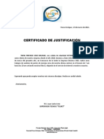 Certificado de Justificacion Tapia Pintado