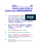 Metodología de Procedimiento - Monografía