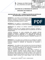 Restricción Del Uso y Comercialización de Artículos de Pirotecnia de Al To Impacto Sonoro