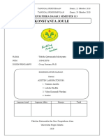 Laporan Praktikum Konstanta Joule