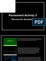 Paranormal Activity 2 Anaylsis