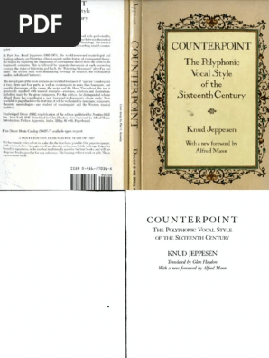 その他 Counterpoint: The Polyphonic Vocal Style of the Sixteenth Century (Dover Books On Music: Analysis) Knud Jeppesen Counterpoint | PDF