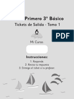 Ticket Matematica 3° Básico