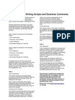 General Training Writing Sample Candidate Responses and Examiner Comments