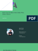 Key Factors For The Pwa Solution: Agam Setiawan