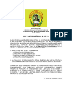 Convocatoria Pub Conocimientos Policia Boliviana