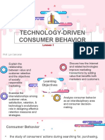 Technology-Driven Consumer Behavior: Lesson 1