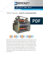 Heavy Gauge - Quick Changeover: Brown Sv-Series Vacuum Shuttle Thermoformers