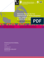 Memoria General 3er Foro Internacional de Multiculturalidad IPN Globalización de La Crisis y El Conflicto A La Negociación P 120 2013 385p