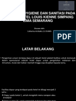 PENERAPAN HYGIENE DAN SANITASI PADA KITCHEN HOTEL LOUIS KIENNE SIMPANG LIMA SEMARANG. Disusun oleh_ Catherina Arishakty